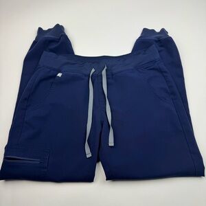 Figs Zamora Jogger Scrub Pants Navy Blue women’s Size Small Petite